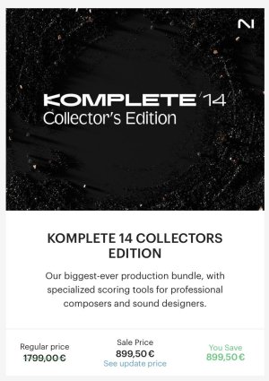Getting Komplete 14 Collector's Edition for only $900?