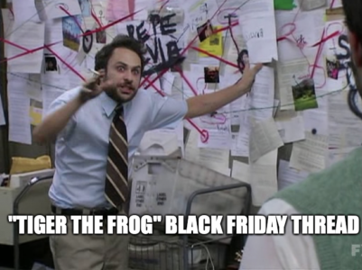False Alarm: Tiger the Frog WILL do his Black Friday Post This Year