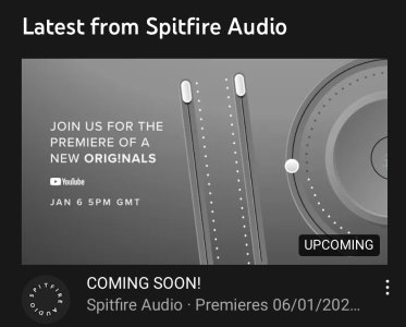 January 6: new Spitfire Originals release Cinematic Frozen Strings - “Tundra First Chairs” (thanks @ism)