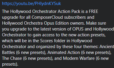EastWest Hollywood Orchestrator Action, Adventure, Horror Pack and Comedy